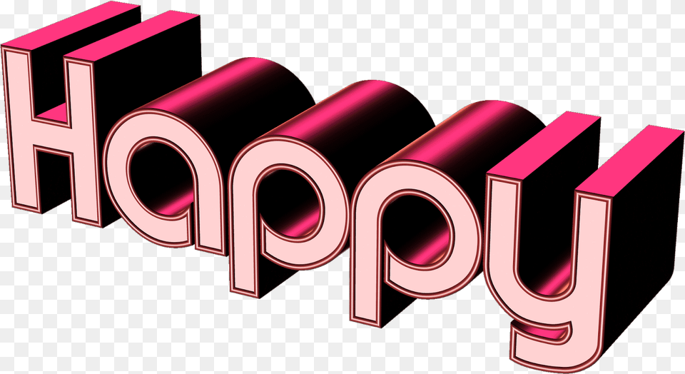 Go To Happy Birthday In 3d, Light, Neon, Art, Graphics Png Image