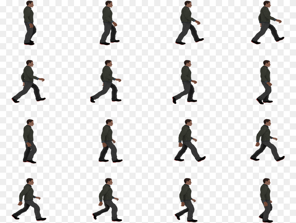 Go To Image Human Sprite Sheet, Clothing, Martial Arts, Pants, Person Free Png Download