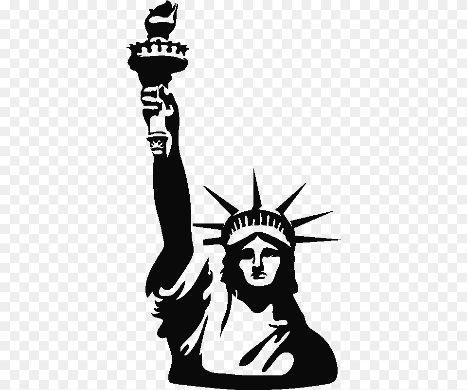 Go To Statue Of Liberty, Stencil, Person, Art, Face Free Transparent Png