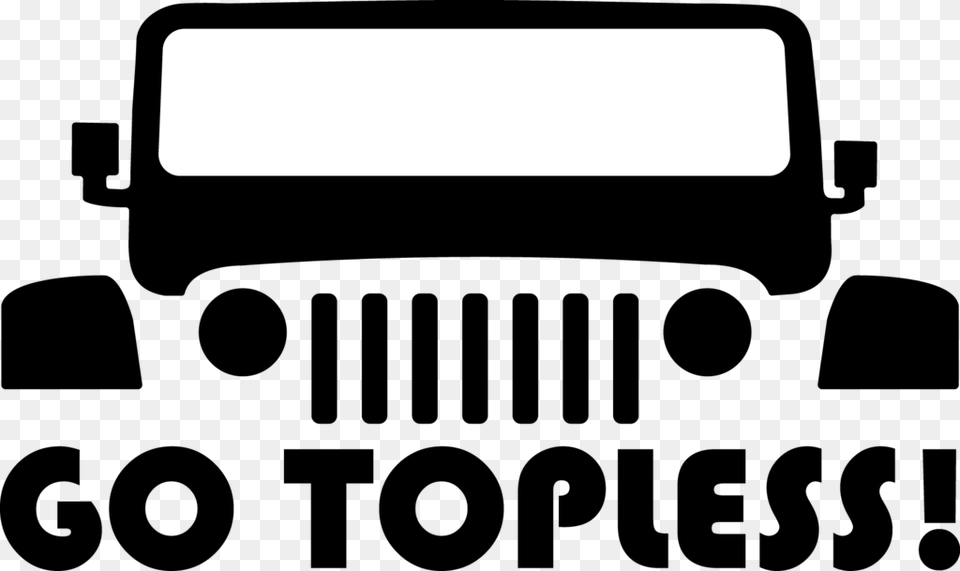 Go Topless Decal Jeep Topless Day 2019, Firearm, Weapon, Text Png Image