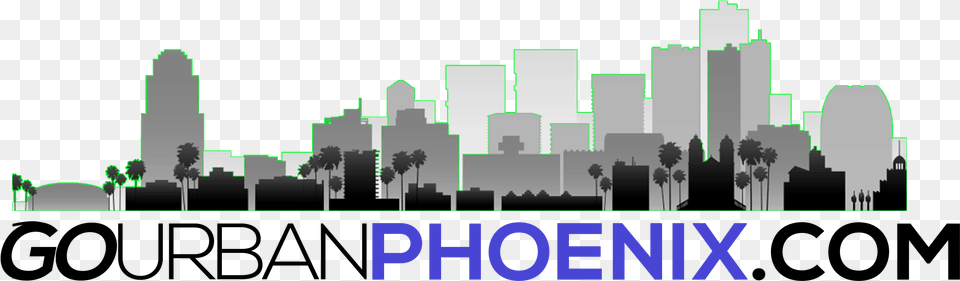 Go Urban Phoenix Transparent Phoenix Skyline, City, Neighborhood, Green, Art Png