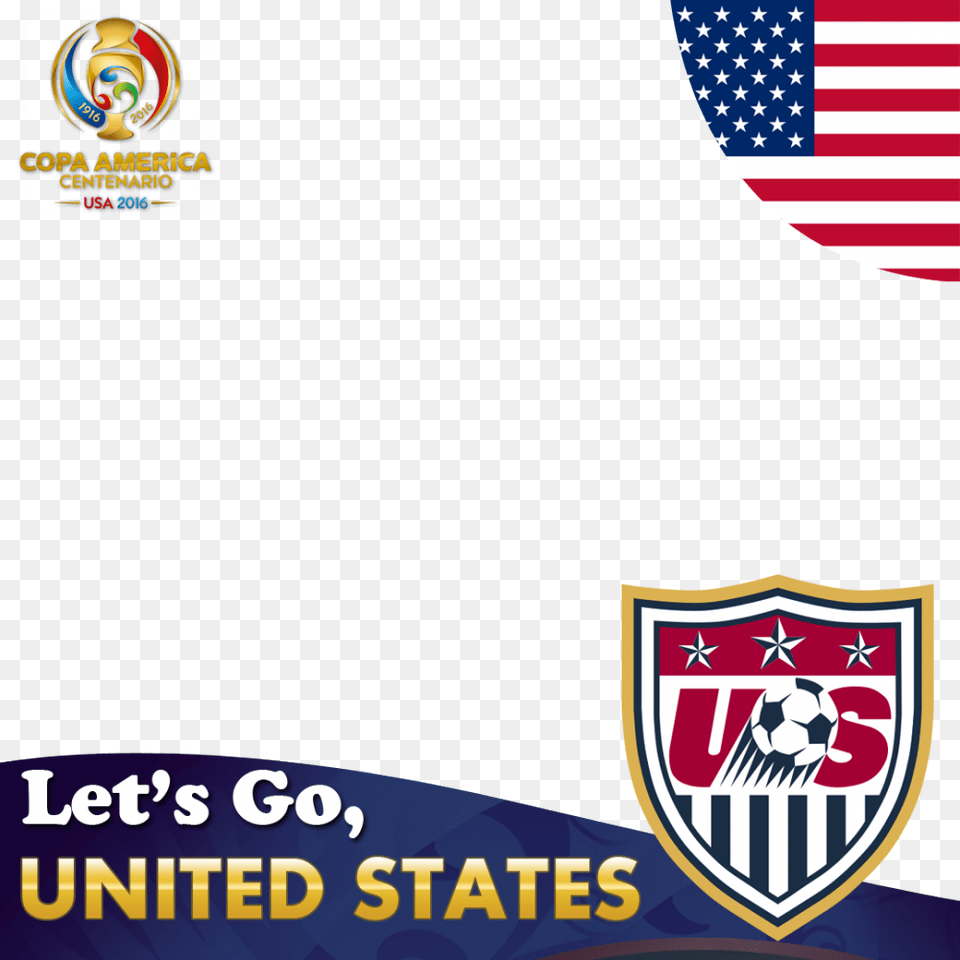 Go Usa Us Soccer Federation, Flag, Logo, Ball, Football Png Image