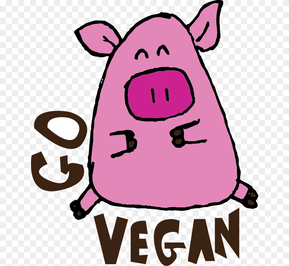 Go Vegan Pig, Bag, Backpack, Animal, Bear Free Transparent Png