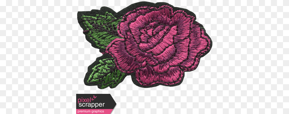 Go West Elements Rose Patch Pink Digital Scrapbooking, Embroidery, Pattern, Stitch, Art Free Png Download