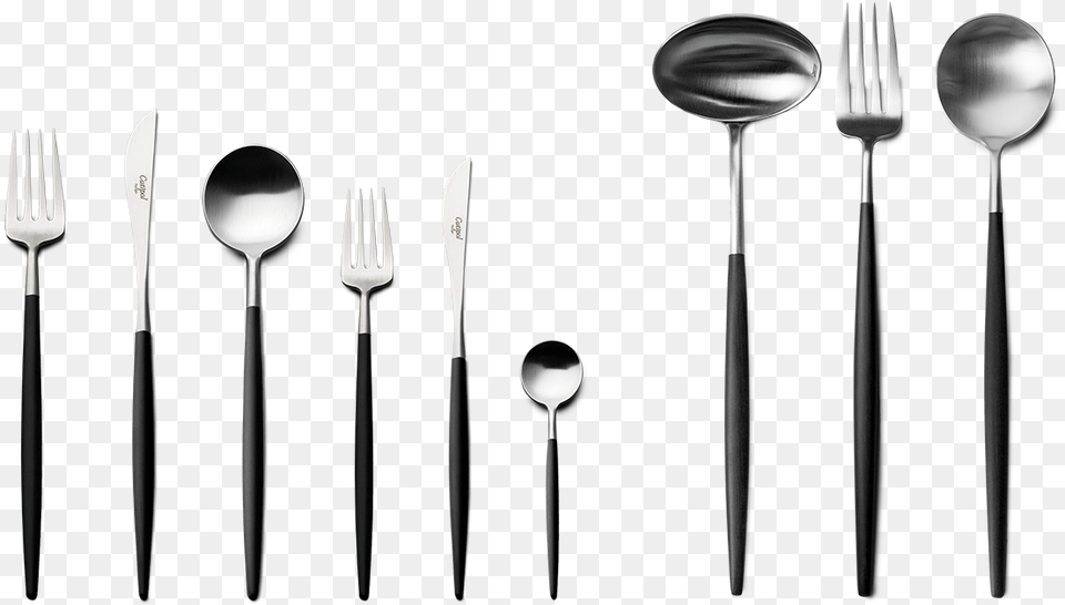 Goa Matteblack Handle 75 Pc Set Special Order, Cutlery, Fork, Spoon, Blade Free Transparent Png