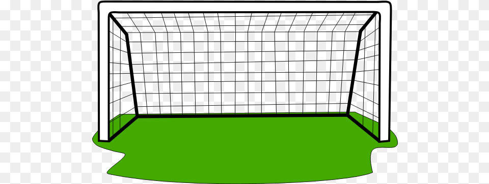 Goal With Grass Soccer Goal Post Clipart, Furniture, Table, Electronics, Screen Free Png Download