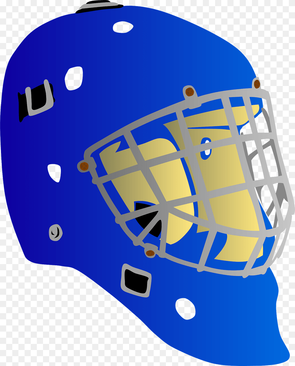Goalie Mask Clipart, Helmet, American Football, Football, Person Png