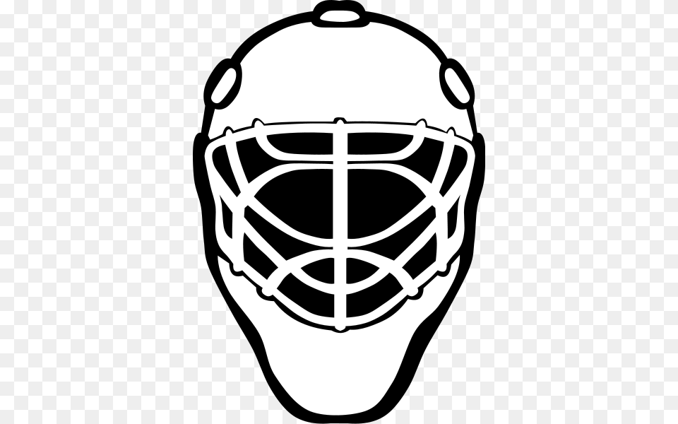 Goalie Mask Simple Clip Arts For Web, Helmet, American Football, Football, Person Free Png Download