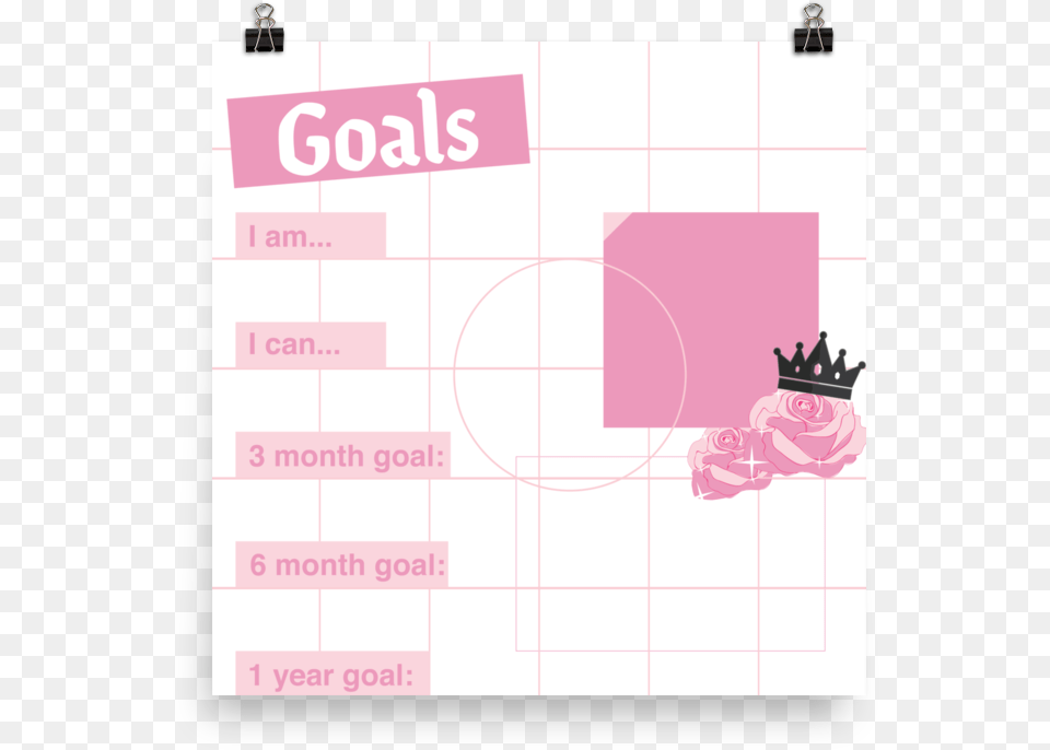 Goals Vision Board Poster Black Cat, Text, Accessories, Jewelry Free Png Download