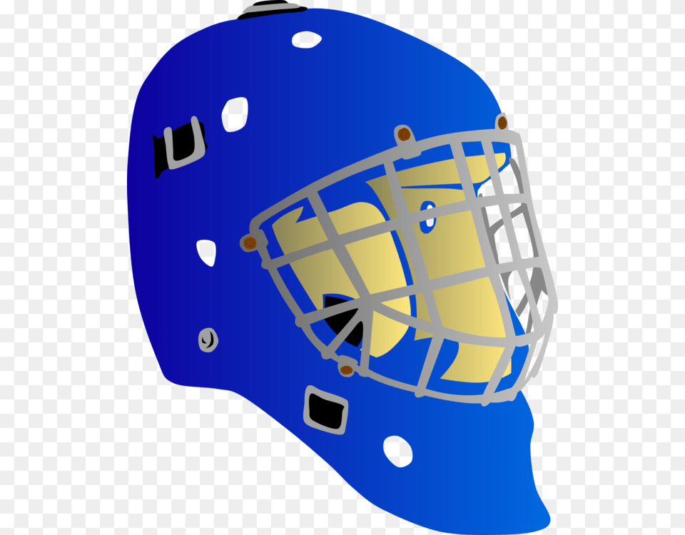 Goaltender Mask Ice Hockey Stick Hockey Puck, Helmet, American Football, Football, Person Free Png