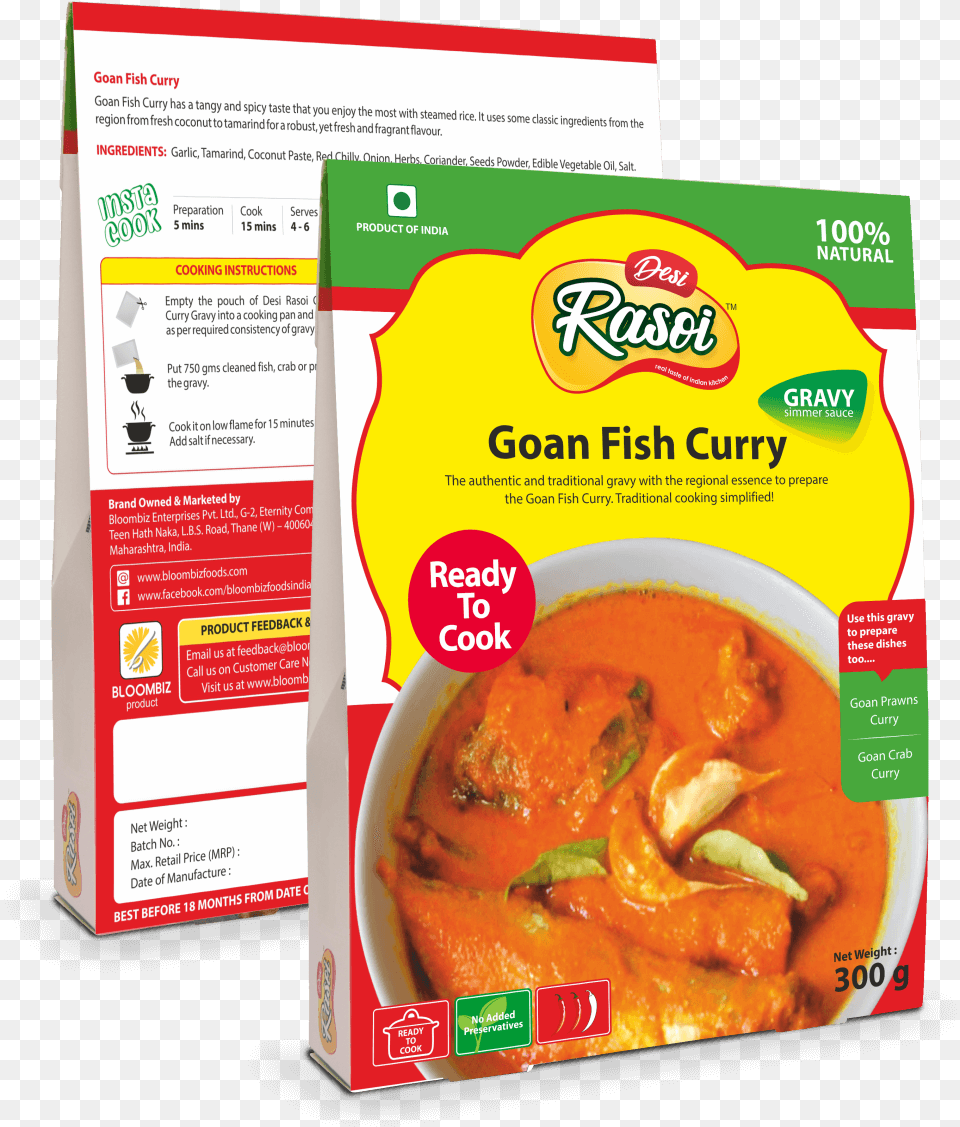 Goan Fish Curry U2014 Bloombizfoods, Food, Meal, Advertisement, Ketchup Png