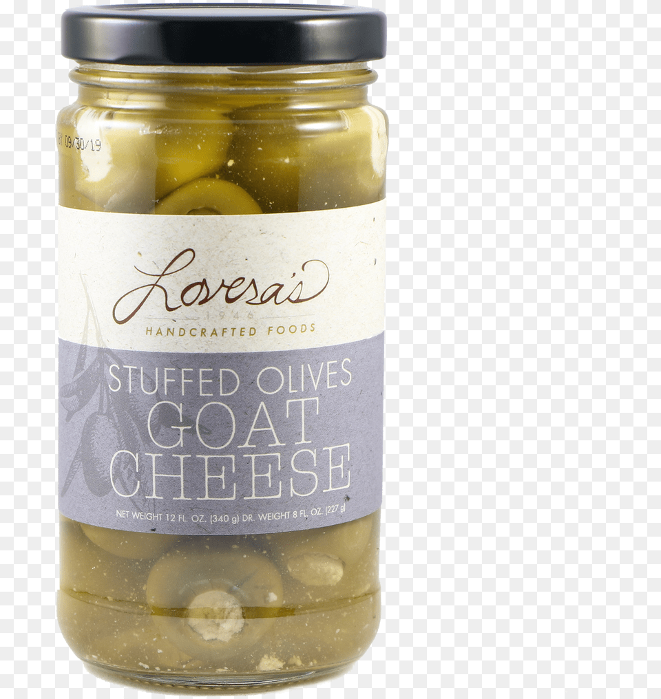 Goat Cheese Stuffed Olives Food, Relish, Jar, Pickle, Alcohol Free Png