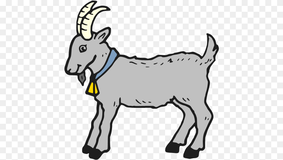 Goat Clipart Black And White, Livestock, Animal, Mammal, Baby Png