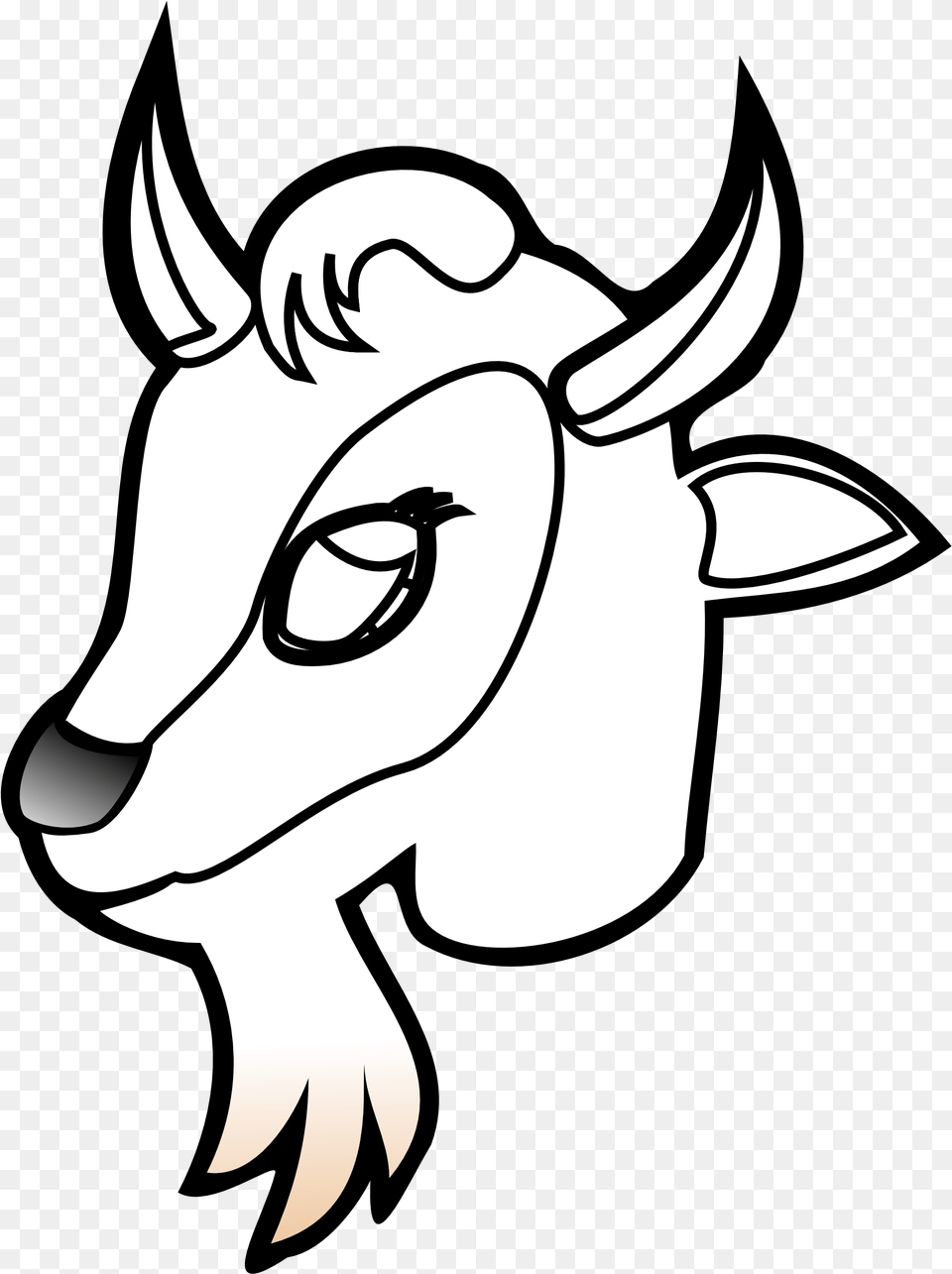 Goat Clipart Goat Head Goat Clip Art, Livestock, Animal, Fish, Mammal Png Image