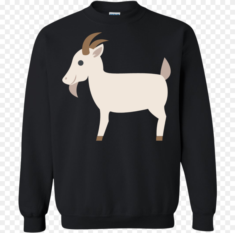 Goat Emoji Sweatshirt Yosemite Park T Shirts, Clothing, Sweater, Knitwear, Sleeve Png Image
