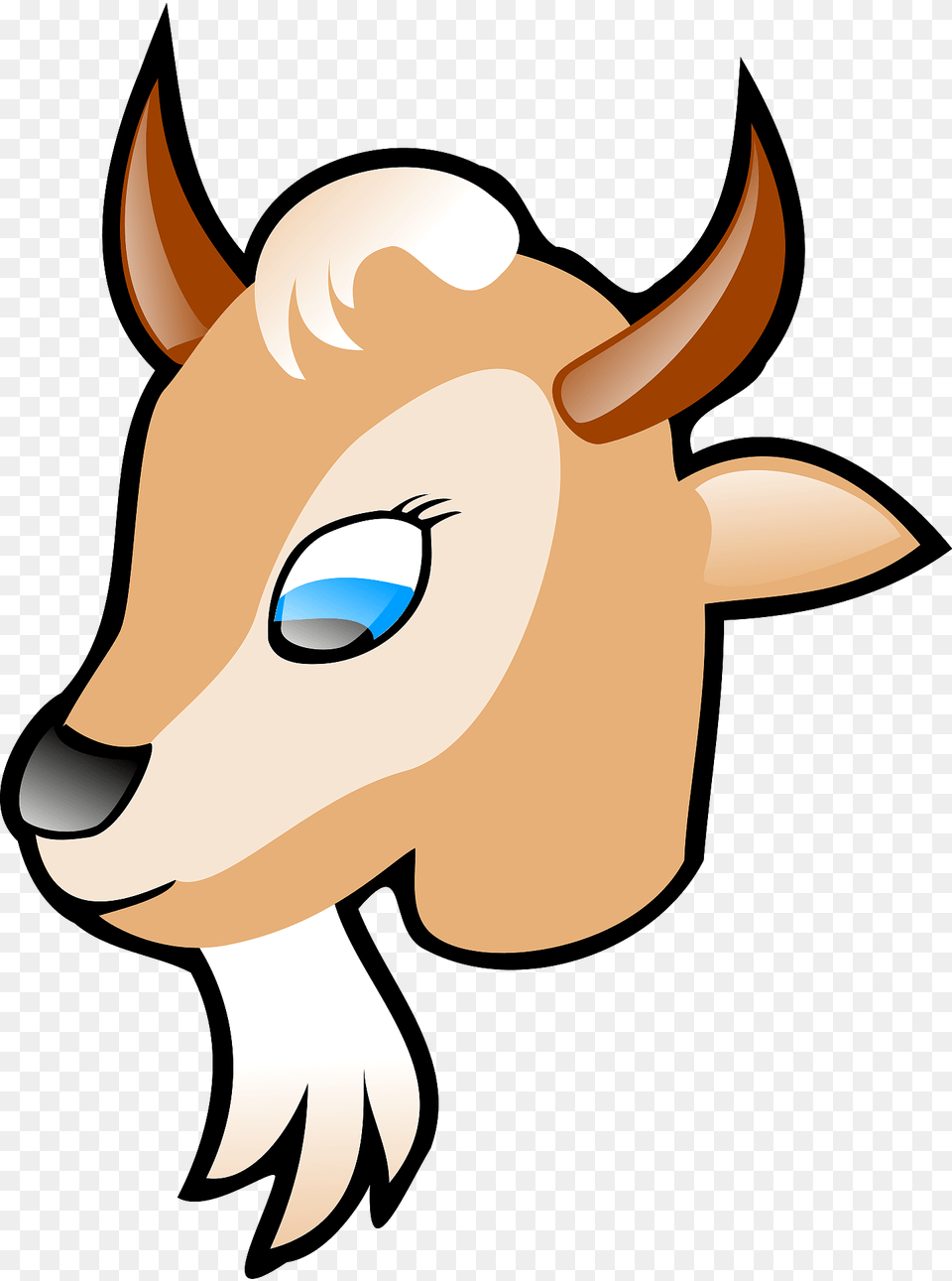 Goat Face Clipart, Animal, Bull, Livestock, Mammal Free Transparent Png