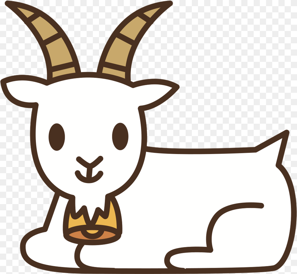 Goat Goat Horn Clipart, Livestock, Animal, Mammal, Fish Png Image