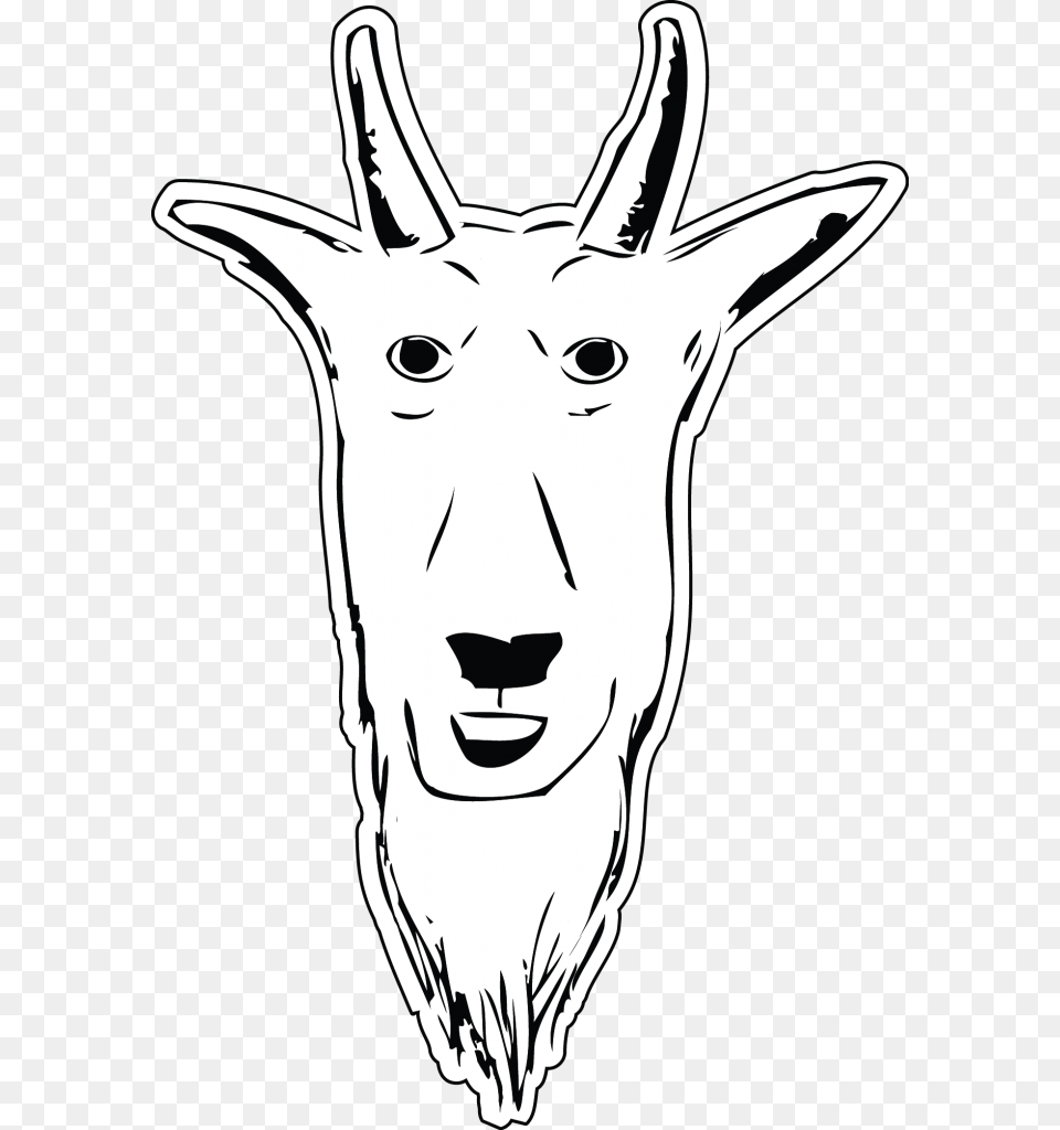 Goat Head Illustration Illustration, Person, Livestock, Animal, Mammal Png