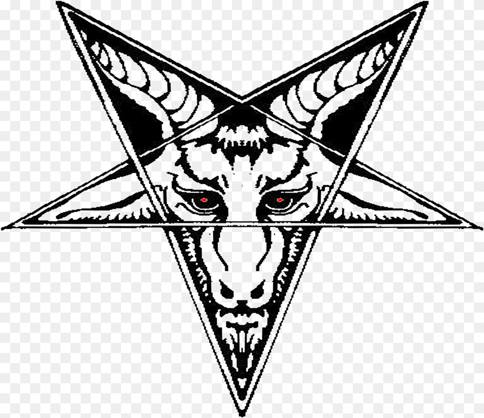 Goat Head Satan, Symbol, Star Symbol, Emblem Free Png Download