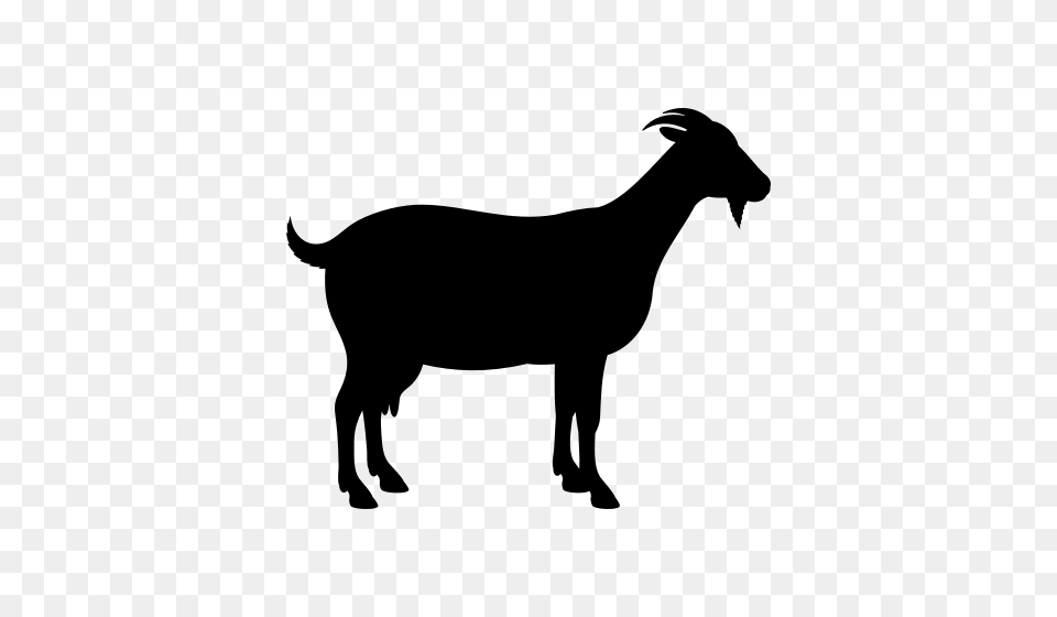 Goat Icon, Gray Free Png