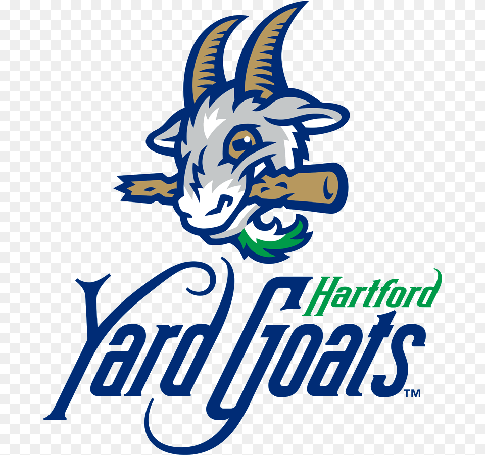 Goat Logo Minor League Baseball Hartford Yard Goats Logo, Baby, Person, Face, Head Free Png