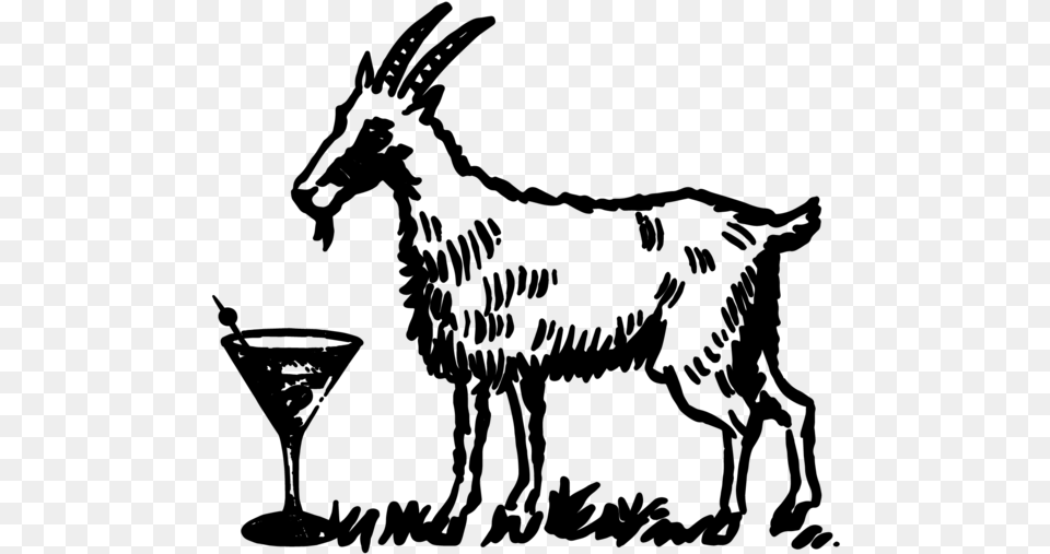 Goat No Text Goat, Gray Free Png Download