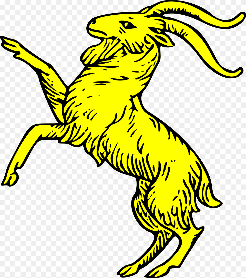 Goat Rampant Clipart Goat Rampant, Animal, Dinosaur, Reptile, Mammal Free Transparent Png