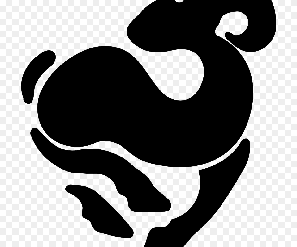 Goat Silhouette, Gray Png Image