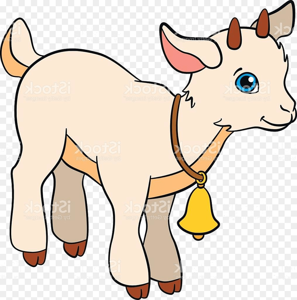 Goat X Top Cartoon Farm Animals For Kids Little Cute Goat Farm Animal Clipart, Livestock, Mammal, Cattle, Kangaroo Png