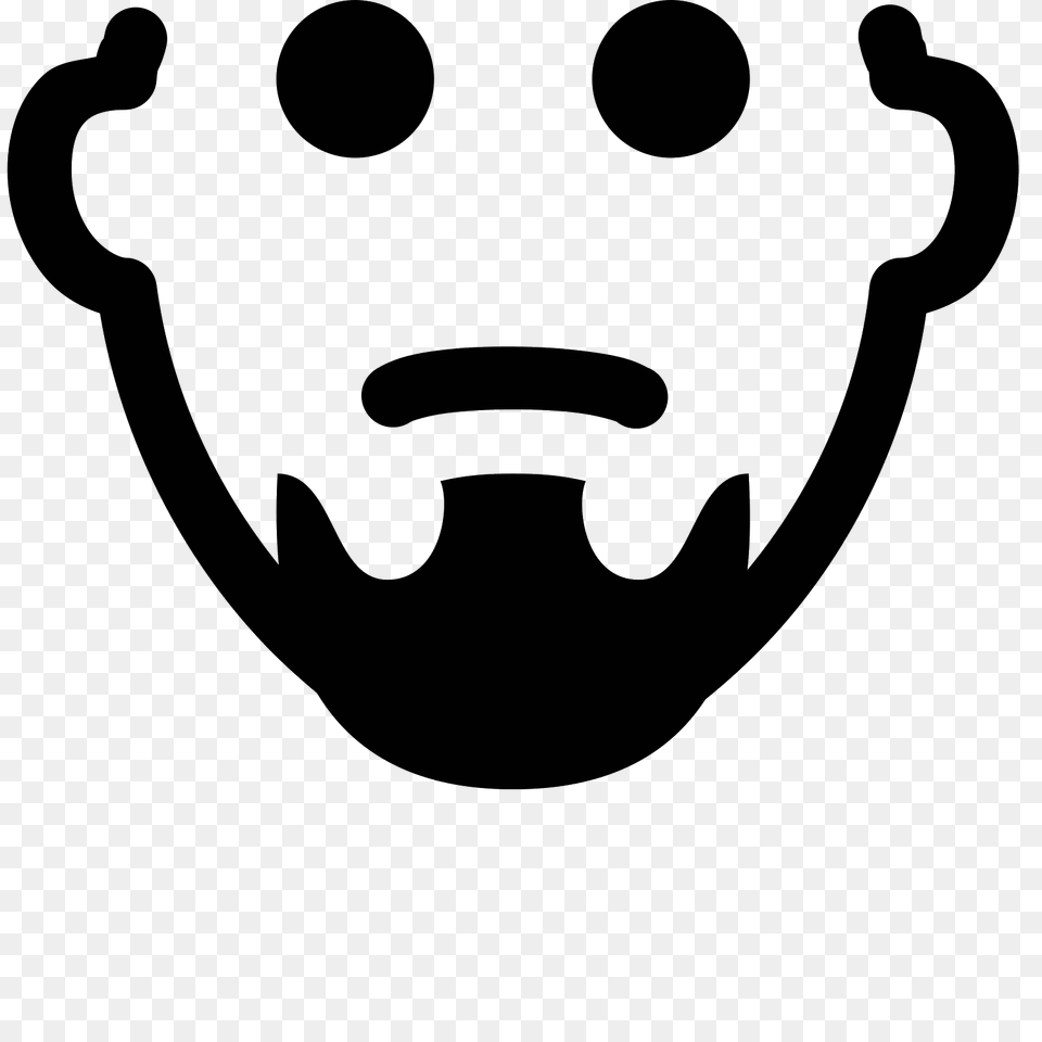 Goatee Icon, Gray Free Transparent Png