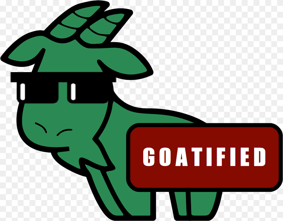 Goatified Sticker A Goat Wearing Glasses Wikimedia Commons Free Png