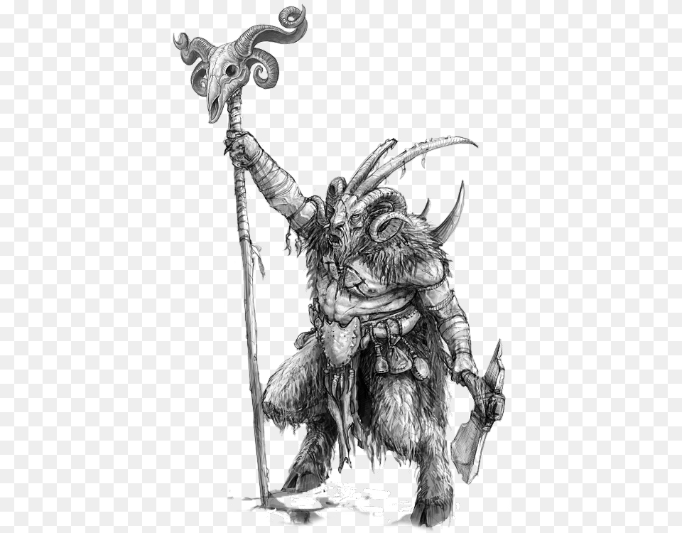 Goatskull Aanchuth Gabrax Warlock Aanchuth The Cursed Warlock Of The Gabrax, Art, Animal, Dinosaur, Reptile Free Png
