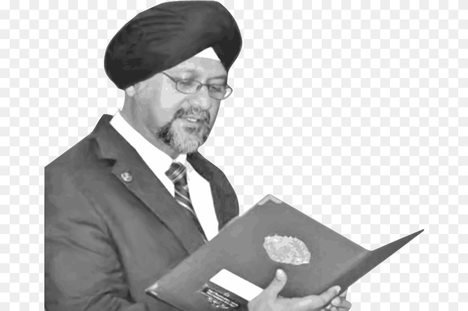 Gobind Singh Deo Is Malaysia39s First Sikh Minister Monochrome, Person, Reading, Photography, Face Png Image