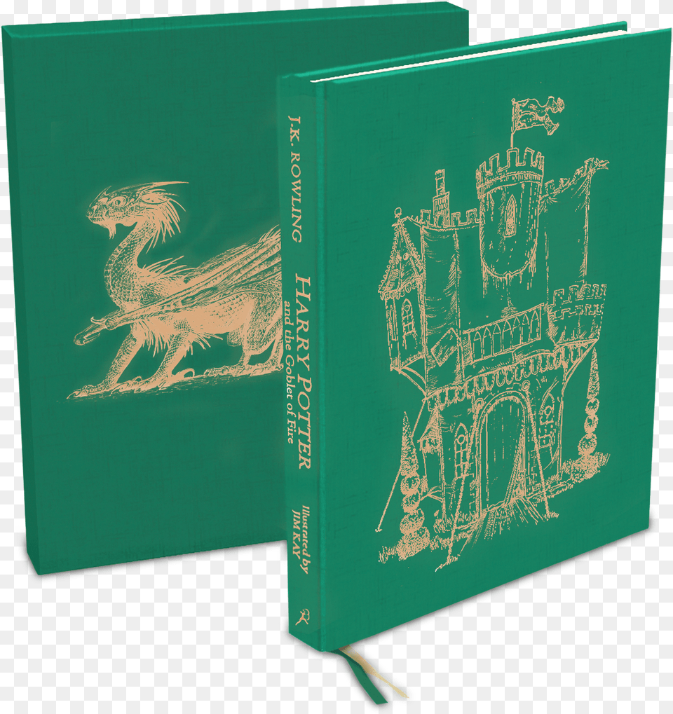 Goblet Of Fire Deluxe Illustrated Edition, Book, Publication, Animal, Bird Png Image