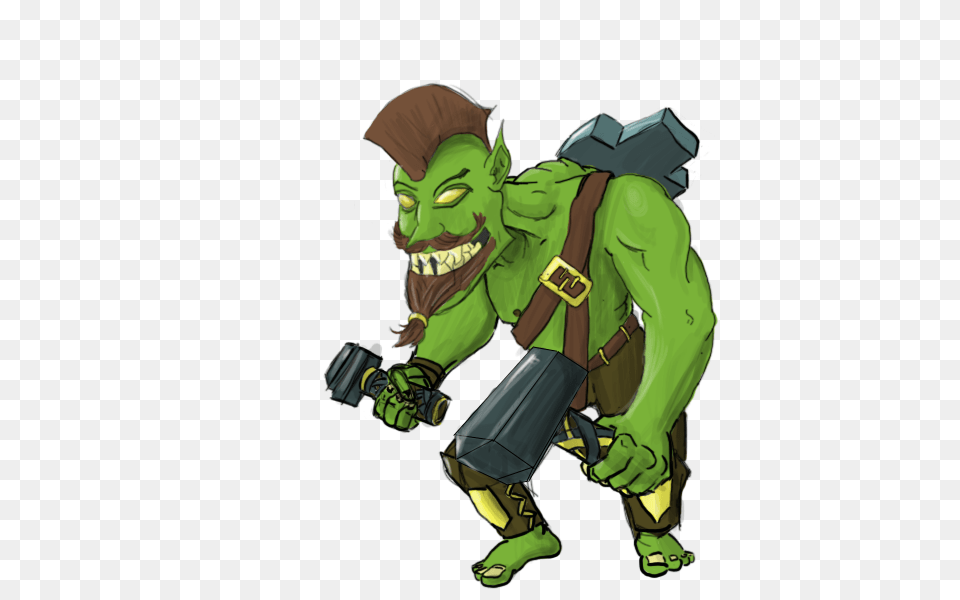 Goblin, Green, Adult, Man, Male Free Png