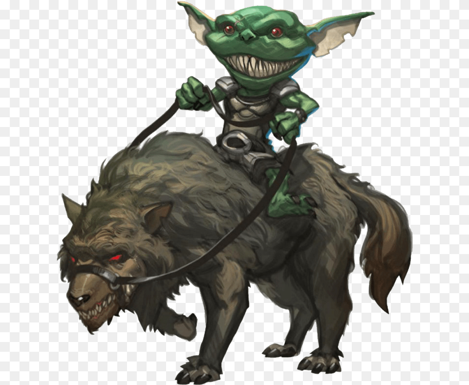 Goblin Character Goblin Worg Rider, Animal, Dinosaur, Reptile, Face Free Png