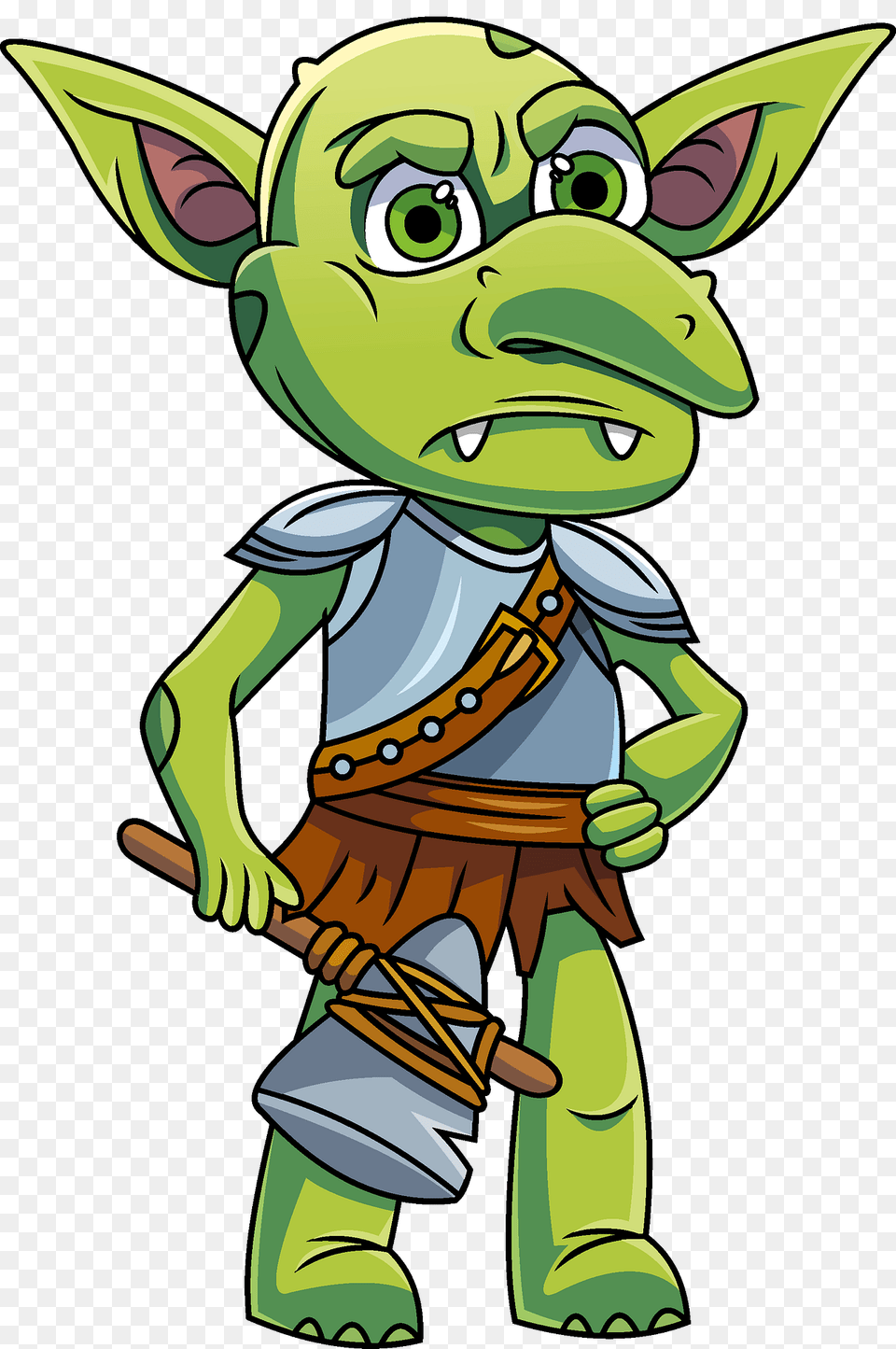 Goblin Clipart, Baby, Green, Person, Cartoon Png Image