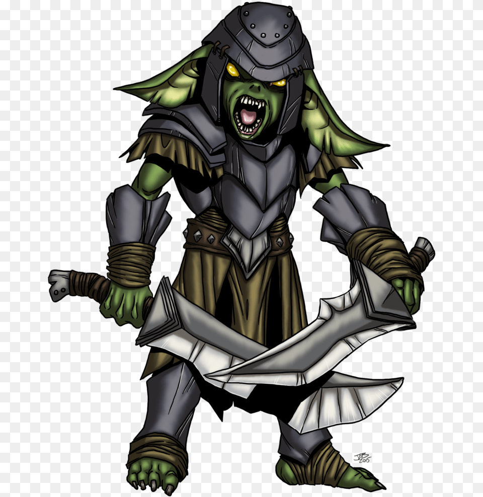 Goblin Fighter By Prodigyduck Stock Goblin Female Fighter, Person, Face, Head, Armor Free Transparent Png