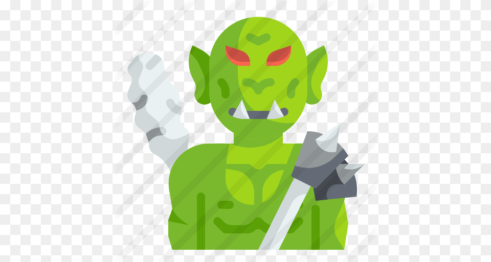 Goblin Halloween Icons Supernatural Creature, Green, Baby, Person, Face Free Png