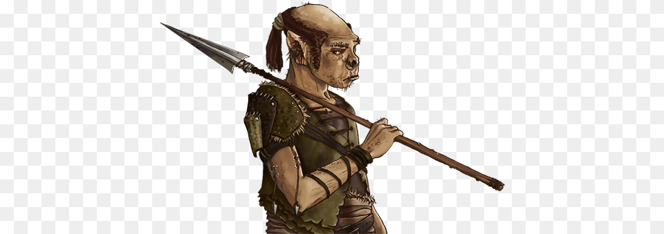 Goblin Lantzaria Spear, Weapon, Blade, Bronze Free Transparent Png