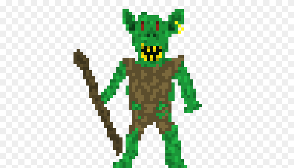 Goblin Pixel Art Maker, Green, Person, Animal, Wildlife Free Transparent Png