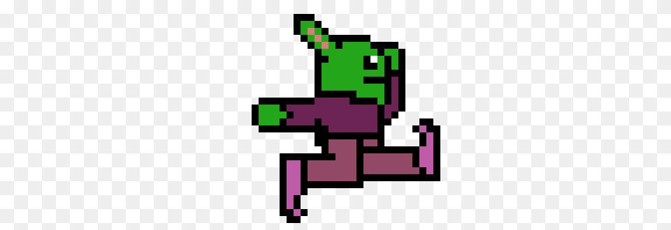 Goblin Running Pixel Art Maker, Green, First Aid Free Png