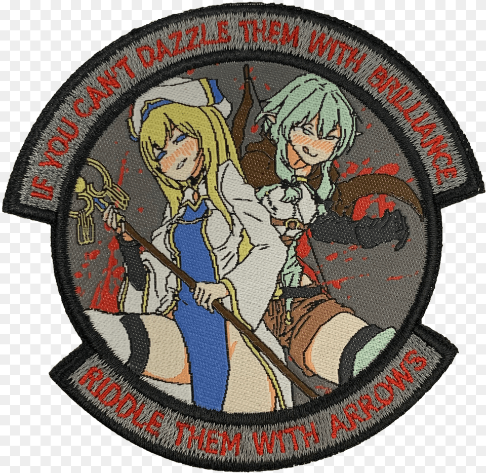 Goblin Slayer Girls Anime Morale Patches, Badge, Logo, Symbol, Baby Free Png