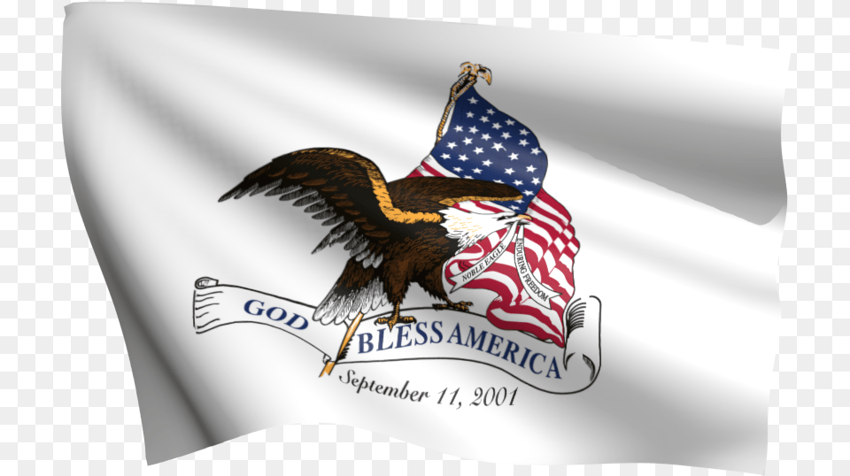 God Bless America 911 Flag 3x539 Nylon God Bless America Flag, American Flag, Animal, Bird Free Png Download