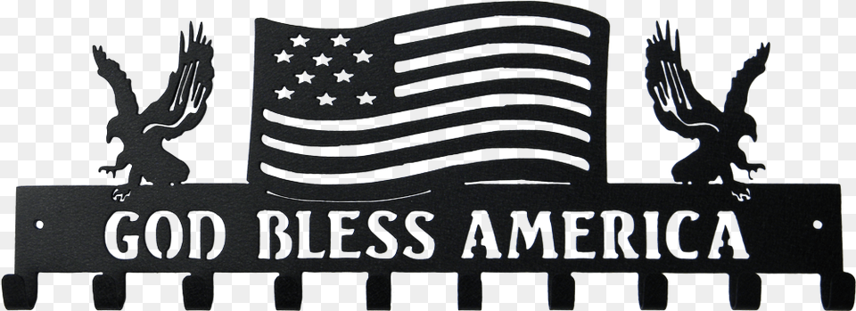 God Bless America Black And White, Emblem, Symbol, Logo Free Transparent Png