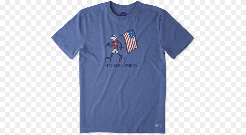 God Bless America Crusher Tee Life Is Good Patriotic Shirt, Clothing, T-shirt, Baby, Person Png