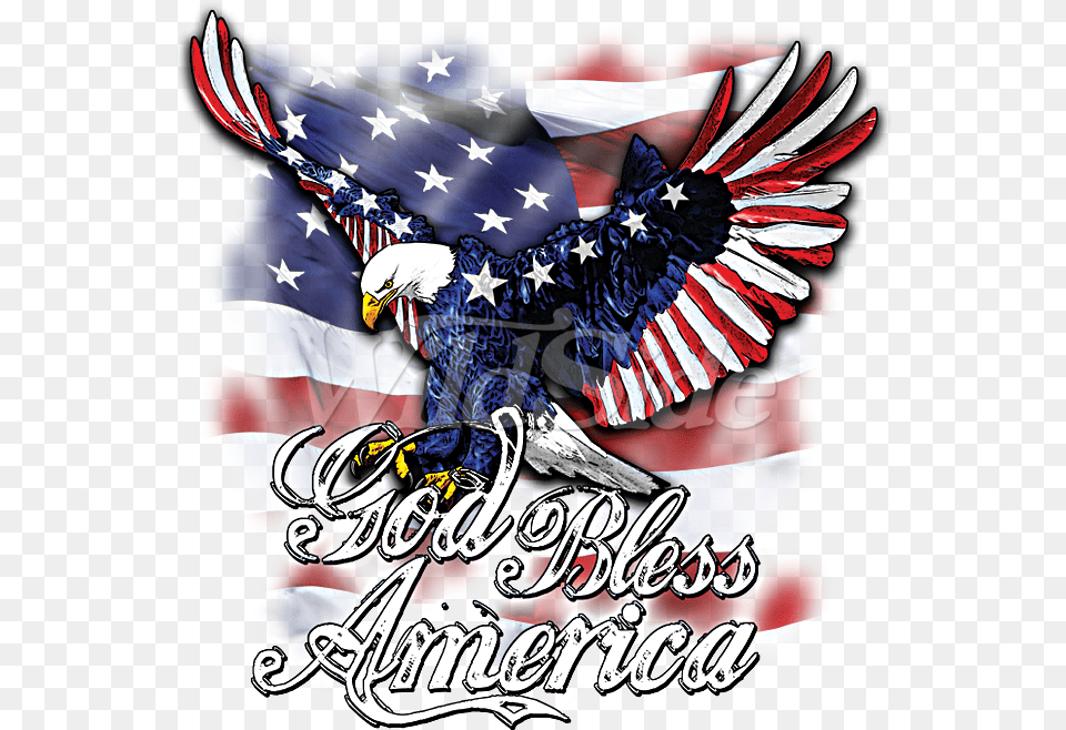 God Bless America God Bless America Eagle, American Flag, Flag, Animal, Bird Free Png Download