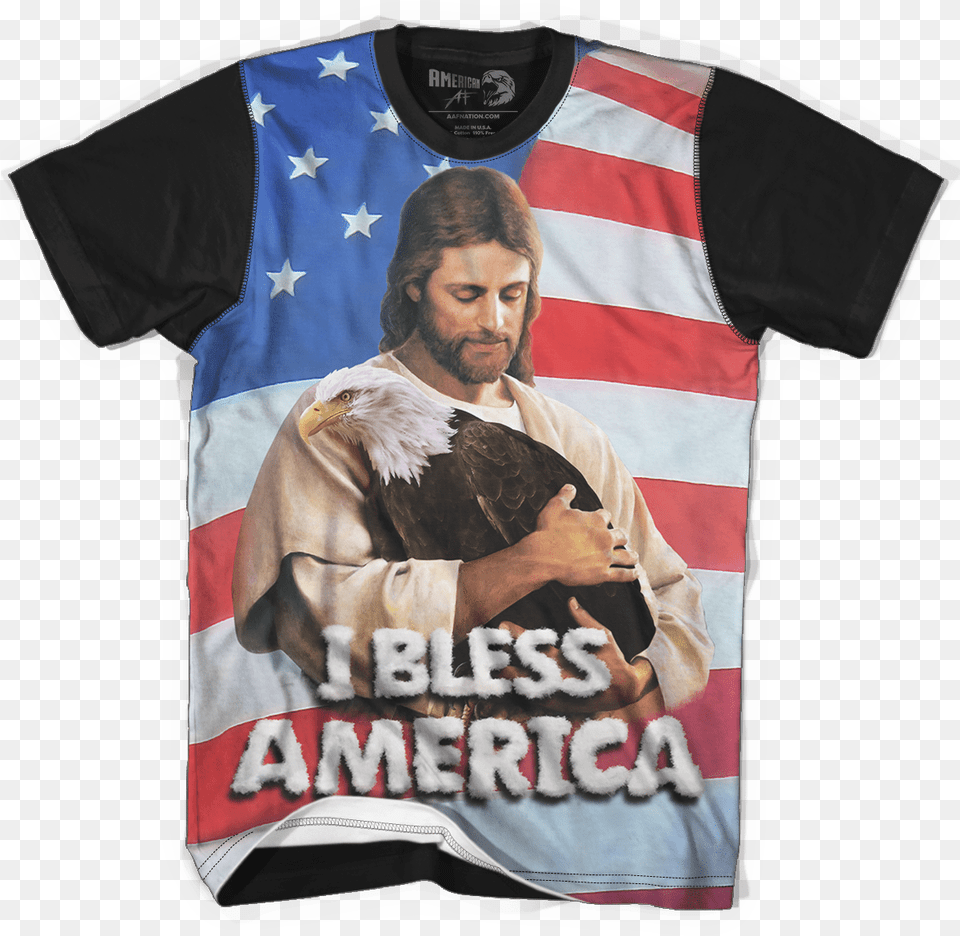 God Bless America God Bless America Teddy Roosevelt T Rex, Clothing, Shirt, T-shirt, Adult Png Image
