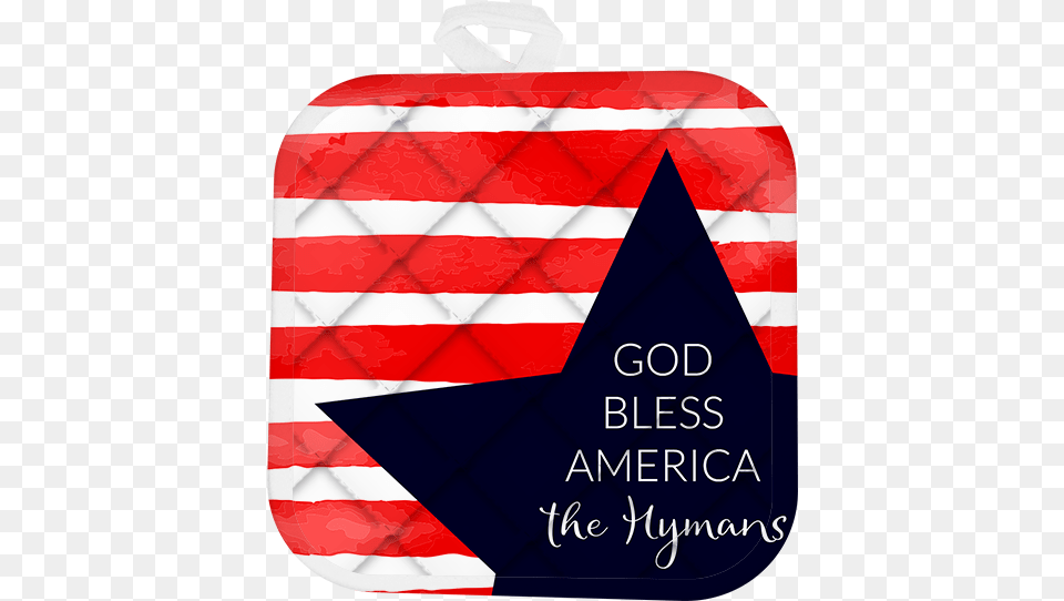 God Bless America Pot Holdertitle God Bless America Triangle, Bag Png Image