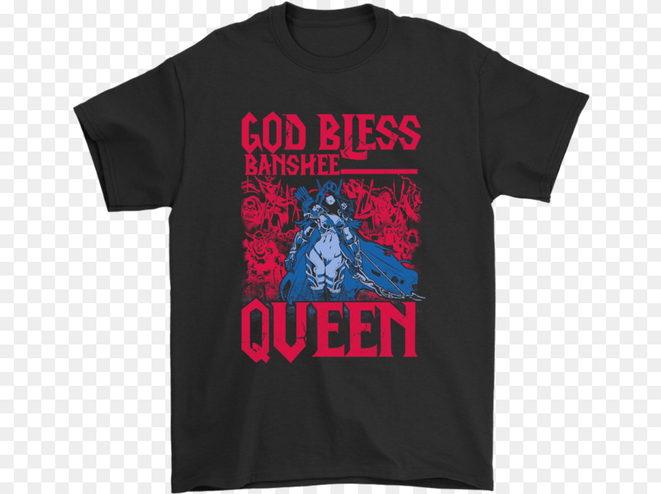God Bless Banshee Queen Sylvanas Windrunner World Of Darth Vader, Clothing, T-shirt, Shirt, Person Png